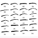24 Styles Eyebrow Shaping Stencils, Eyebrow Grooming Stencil Kit, Reusable Makeup Design Shaping Templates DIY Tools