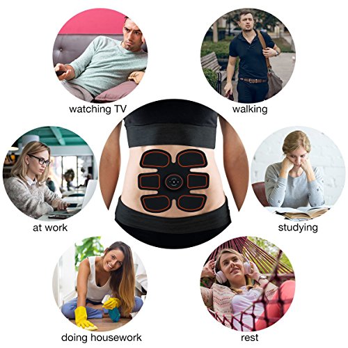 Abs Stimulator,Muscle Toner,Abs Stimulating Belt- Abdominal Toner- Training Device for Muscles-Wireless Portable to-Go Gym Device- Muscle Sculpting at Home- Fitness Equipment for at-Home Workouts