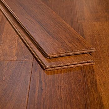 Ambient Bamboo Bamboo Flooring Sample Color Carbonized Wide Plank Solid Strand Tongue And Groove