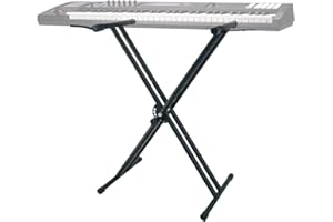 Atsgke Keyboard Stand Double X,Adjustable Piano Stand,Digital Piano Keyboard Stands for 54-88 Keys,Black