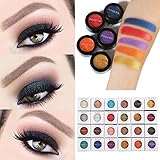 AMA(TM) 24 Colors Glitter Shimmer Eyeshadow Powder Metallic Smoky Eyeshadow Palette