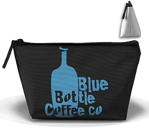 Portable Travel Storage Bags Blue Bottle Coffee All Printed Clutch Wallets Big Pouch Purse Zipper Holder For Kits Medicine And Makeup Bag