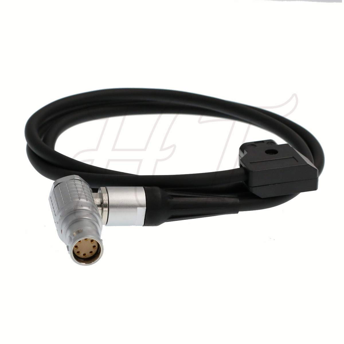 HangTon High Flex Power Cable D-tap P-tap to Right Angle 8 Pin for ARRI Alexa Mini, Amira, Alexa Mini LF Camera (1m, Right Angle 8-Pin)