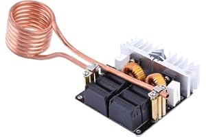 Heating Board Driver, Heating Board Module 1000W ZVS Low Voltage Induction Heater Flyback with Coil Black Driver, Low Voltage