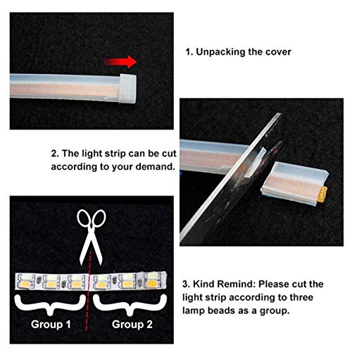 Ultrathin Flexible Led Light Strip 2 Pcs 18 Inch Dual Color LED Headlight Surface Strip Tube Light White & Amber Daytime Running Light Waterproof,Decorative Lamp,Running Light,Turn Signal Light(45CM)