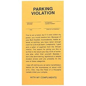 www.bagssaleusa.com Fake Parking Tickets - Pad of 25 by BWacky: Toys & Games