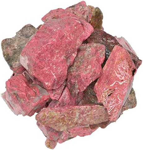 Hypnotic Gems: 1/4 lb Thulite (Pink Tanzanite) Bulk Rough Stones from Tanzania - Raw Natural Rock Crystals for Cabbing, Tumbling, Lapidary, Polishing, Wire Wrapping, Wicca & Reiki Crystal Healing