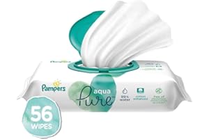 Pampers Aqua Pure Sensitive Baby Wipes 12X Pop-Top 56 Count