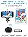 Premium HD Bluetooth Selfie Remote Control Camera Shutter for iPhone, Samsung Galaxy, Android, iPad, iPod, Tablets - Amazing Selfie Clicker for Photos, Videos, 30ft Range (Charcoal)