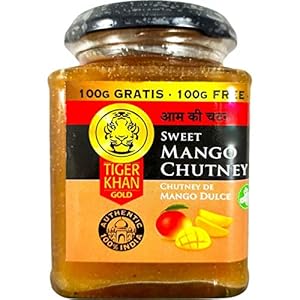 Tiger Khan – Zoete mangochutney – Typische Indiase saus – Ideaal bij vleeswaren – Groente en vis – 300 gram