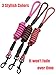 iYoShop Heavy Duty Dog Leashes for Medium Large Dogs Extra Thick Strong and Durable Braided Nylon Rope Lead, Red, Medium Large (5FT)