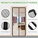 MONOLED Magnetic Screen Door, Screen Door, Durable Hands- Free Door Mesh Curtain with Full Frame Seal, Fits Door Size Up to 35