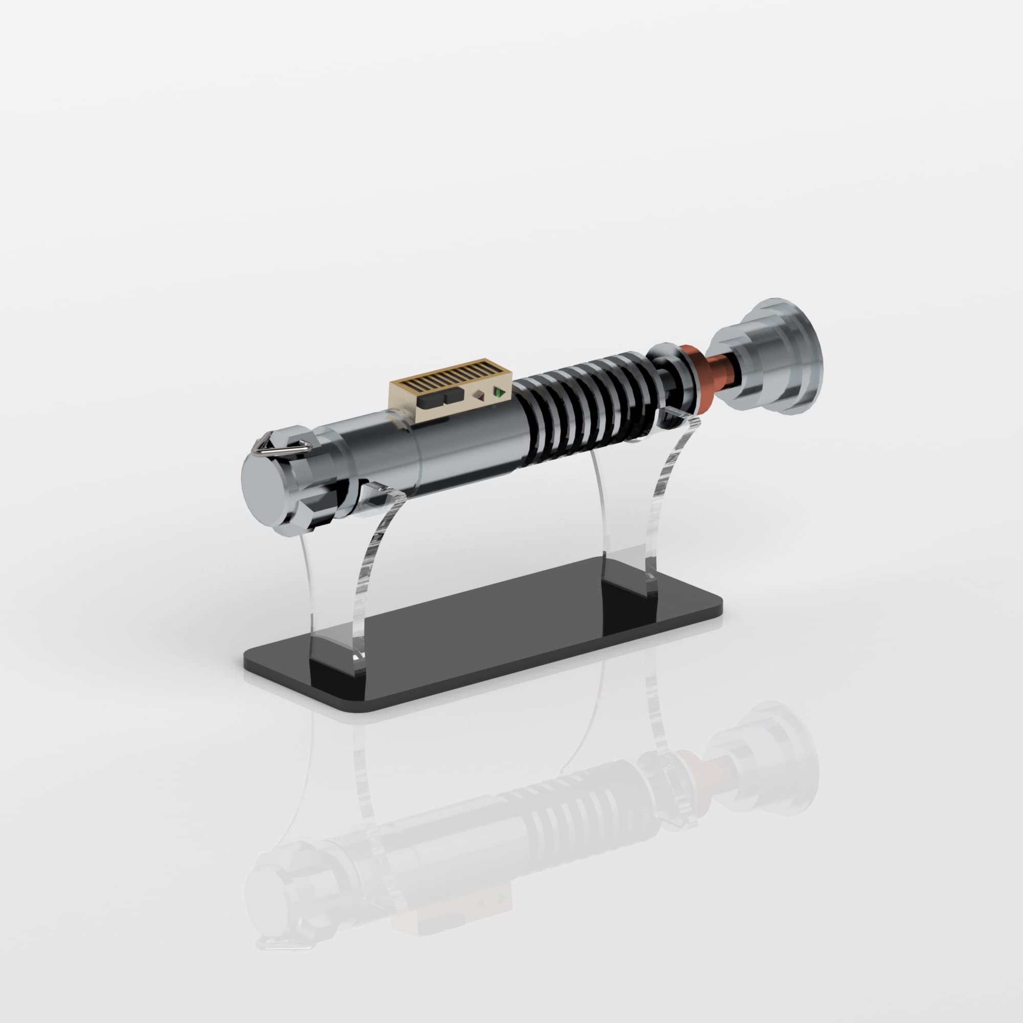 Plexico Display Case Compatible With Star Wars Lightsaber Stand / Perspex Acrylic Display Stand / Holder - PW-36 (Black)