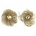 FESHFEN Scrunchy Scrunchie Hairpieces Elastic Messy Hair Bun Ponytail Hair Extensions Wig Drawstring-14H613 Light Ash Brown & Bleach Blonde