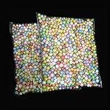 0.2-0.35inch Styrofoam Balls Colorful Modelling Craft Polystyrene Foam Balls Ornaments DIY Kids Adults Craft Supplies 400pcs2 (Mixed)