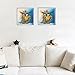 Alonea 5D Diamond Cat Embroidery Painting Animal Rhinestone Cross Stitch Decor DIY (1PC Diamond Embroidery+1PC Artificial Roses Flowers)
