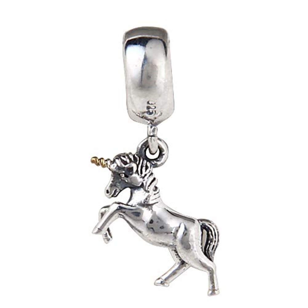 925 Sterling Silver Unicorn Charm Animal Charm Birthday Charm for Pandora Charm Bracelet