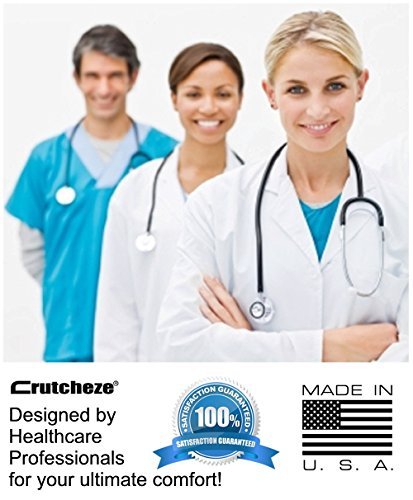 Crutcheze Carbon Grey Walker Padded Hand Grip Covers Made in USA Moisture Wicking, Antibacterial, Comfort, Fashion, Washable Orthopedic Products Accessories - Thumbnail 4