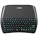 (2018 D8 Pro) Aerb Backlit Mini Wireless Keyboard with Large Touchpad Mouse, Rechargable Li-ion Battery & Multi-Media Handheld Remote for PC/Google Android TV Box and More