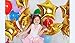 Treasures Gifted Gold Star Balloons - Gold Mylar Star Balloons - Gold Star Foil Balloons - Gold Star Mylar Balloons (Globos Estrellas) - 18 Inch Star Balloons - 6 Pack Foil Star Balloons, Gold