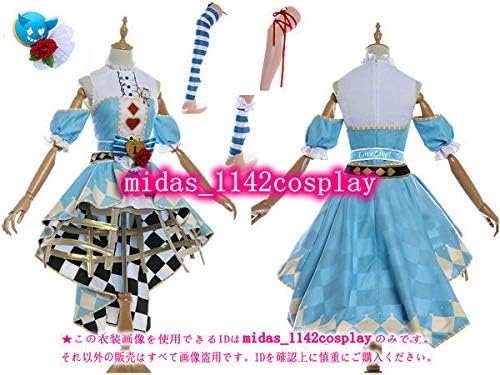 Amazon 帽子 靴下 パニエ付きラブライブ 不思議の国編 覚醒後 園田海未 コスプレ衣装 コスチューム 変身 仮装 ステージ服 舞台 ハロウィン クリスマス コスプレ 仮装 通販