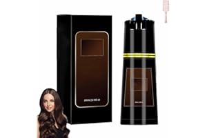 Polar Hair Dye Shampoo, Polar Haircare Hair Instant Dye Shampoo, Natural Hair Color for Women & Men (Brown)