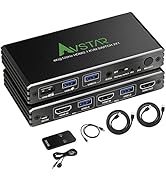 8K@60Hz 4K@120Hz HDMI 2.1 KVM Switch with USB 3.0 2 in 1 Out, 2 Port KVM Switch for 2 Computers 1...