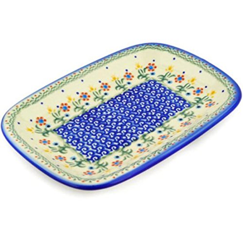 Click Here to See More Images Ceramika Bona H3592E Polish Pottery Ceramic Platter Hand Painted, 10-Inch