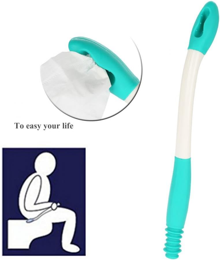 Sonew Self-Assist Toilet Mobility Aid Self Wipe Assist Bottom Wiper Bathroom Buddy Wand Long Handle Reach 15.7": Home & Kitchen