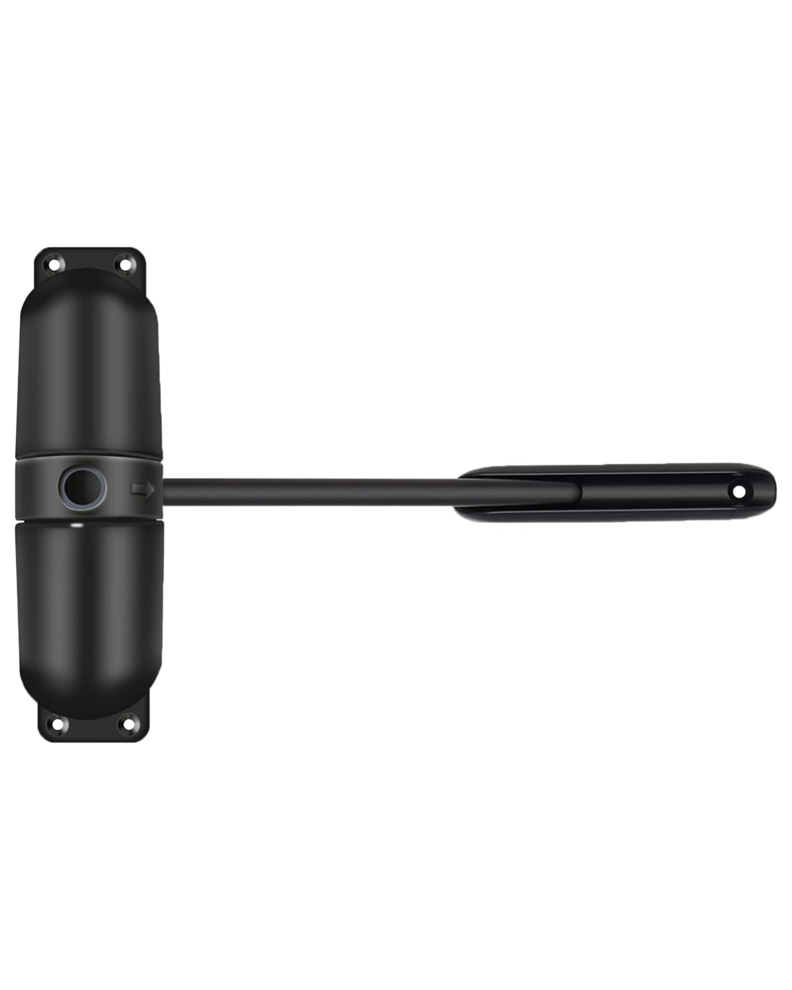 Gedotec Spring Door Closer - Solid Steel, 1 Piece Tension Spring, Black for Indoor & Outdoor Use, Garden Gate Closer