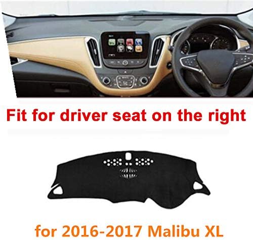 RHD Dashboard Cover, Non slip Mat Car Dashmat Pad Fit for Malibu XL 2016 2017