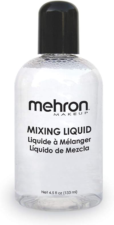 Mehron Theatrical Mixing Liquid 133ml for Metallic Powder & Glitter Makeup