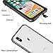 iPhone X/iPhone Xs Waterproof Case, Vapesoon Waterproof Shockproof Snowproof Clear Slim Case for iPhone X/iPhone Xs (5.8inch) -Gray/White (Black)