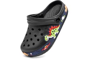 Miamooi Toddler Girls Boys Clogs Cute Cartoon Garden Water Clogs Little Kid Non-Slip Slides Indoor Outdoor Waterproof Beach Sandals Slip-on Beach Pool Shower Slippers Water Shoes