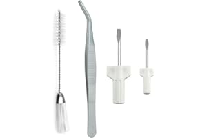 Mutai 4PCS Cleaning Sewing Machine Tool Lint Brush, Tweezer, Screwdrivers Sewing Machine, Overlock and Serger Service Kit