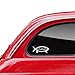 DNA Fish Darwin Sticker - Vinyl Decal (White)