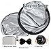 Car Windshield Sunshade Nylon Protector - Zone Tech Magic Sunshade Cover Front SUV Window Blocker Auto Premium Quality Super Jumbo Reflective Sunshade