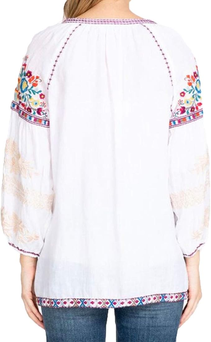 johnny was allegra peasant blouse