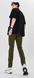 Plaid&Plain Men's Cargo Pants Slim Fit with 3D