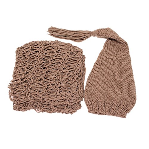 Pinbo® Newborn Baby Boys Girls Photography Prop Crochet Knitted Hat Blanket Costume
