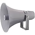 Pyle Indoor Outdoor PA Horn Speaker-12.7 Inch 60 W Compact Loud Sound Megaphone w/400Hz-5KHzz Frequency,16 Ohm,70V/100V Transformer,Mounting Bracket Hardware,For 70V/100V Audio System-Pyle PHSP12