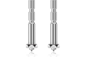 IdeaFormer-3D 2Pcs 0.6mm Kobra 3 Max Integrated Throat Tube Hardened Steel Tip Nozzle, Extruder Hotend Nozzle for Anycubic Kobra 3 Max Combo