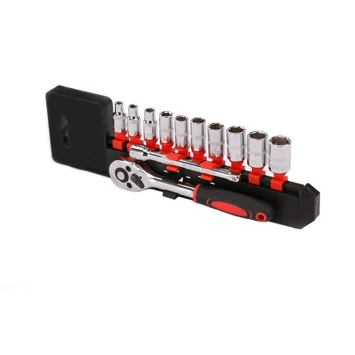 YWHWLX 12 Piece 1/4 Inch Drive Ratchet Wrench Set 10 Pcs Ratchet Handle Set and Quick Release 4-13mm Ratchet Extension