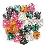 100+ Pack of Random D8 Polyhedral Dice in Multiple Colors By Wiz Dice