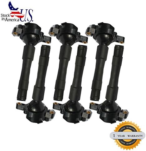 Deal 6pcs Brand New Ignition Coil For BMW E36 E46 E31 E38 E39 E53 323Ci 323is 325i/325Ci/325Xi 330i 328i 328is 330i 330Ci 330Xi 525i 530i 528i 540i 740i 750iL 740iL 840Ci 850Ci M3 M5 X5 Z3 2.5L/2.8L/3.0L/3.2L L6 4.4L/4.6L/5.0L/5.4L V8