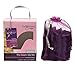 Curlformers Deluxe Range Hair Curlers - Glam Up Kit for Long Hair Up To 16 inch, 16 No Heat Curlers & 1 Styling Hook, Healthy & Damage Free, Organza, Deluxe (Elderberry)