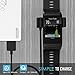 MoKo Garmin Vivoactive HR Charger, Replacement Data Sync USB Charging Cable Clip Charging Cable for Garmin Vivoactive HR Sport Watch, BLACK