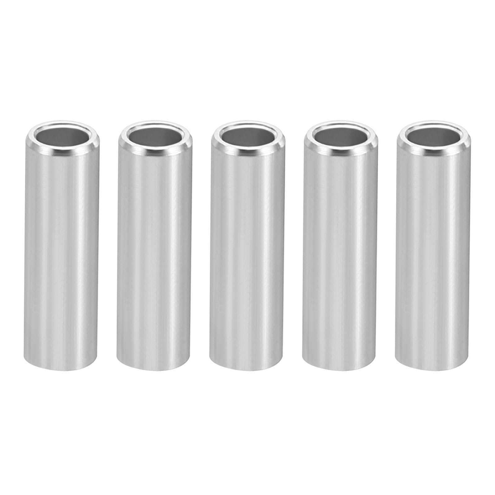 PATIKIL M4 Aluminum Spacers, 5 Pcs Metal Spacer Aluminum 4.1mm ID x 6mm OD x 20mm L Aluminum Spacer Screw Standoff Round for 5/32inch or M4 Screw Bolts