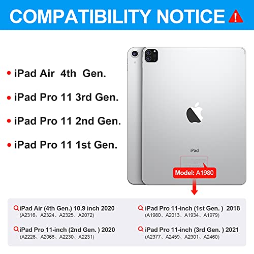 Earto iPad Air 5th Generation Case with Keyboard, Pro 11 inch, 7 Color