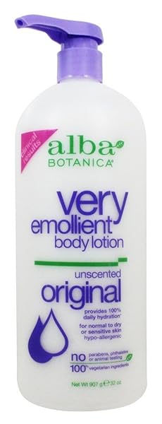 ALBA BOTANICA DAILY MOISTURIZING LOTION, SENSITIVE SKIN, FRAGRANCE FREE, 32 OZ (PACKAGING MAY VARY)